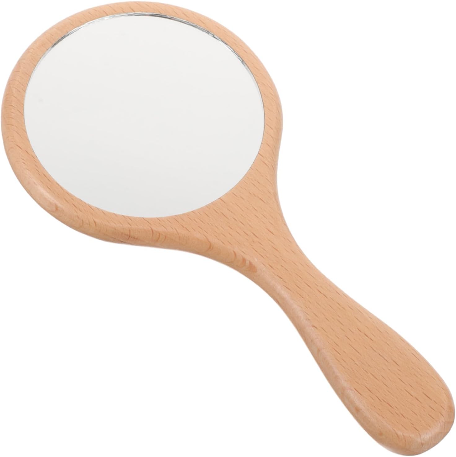 Portable Wooden Makeup Mirror with Retro Design 1