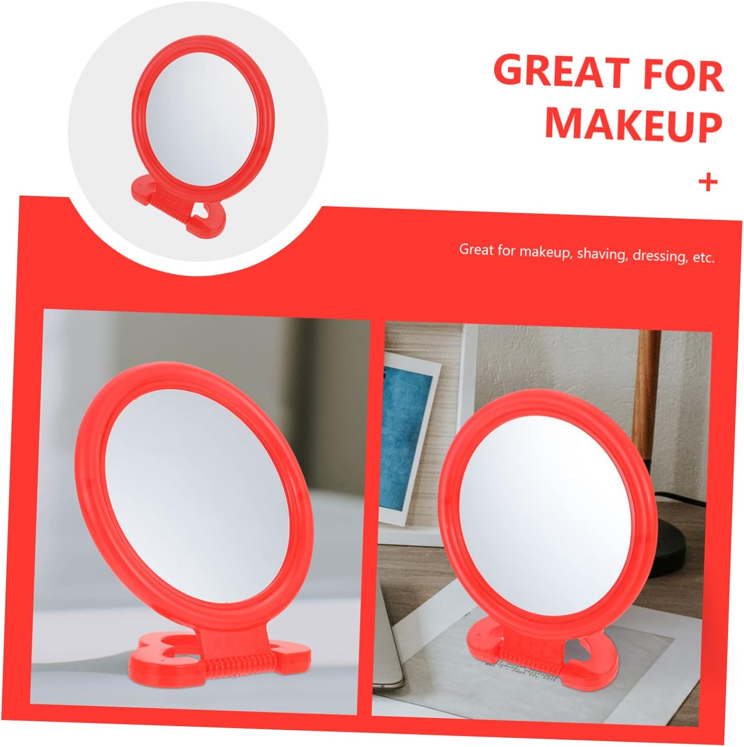 VICASKY Retro Style Wall Hanging Makeup Mirror