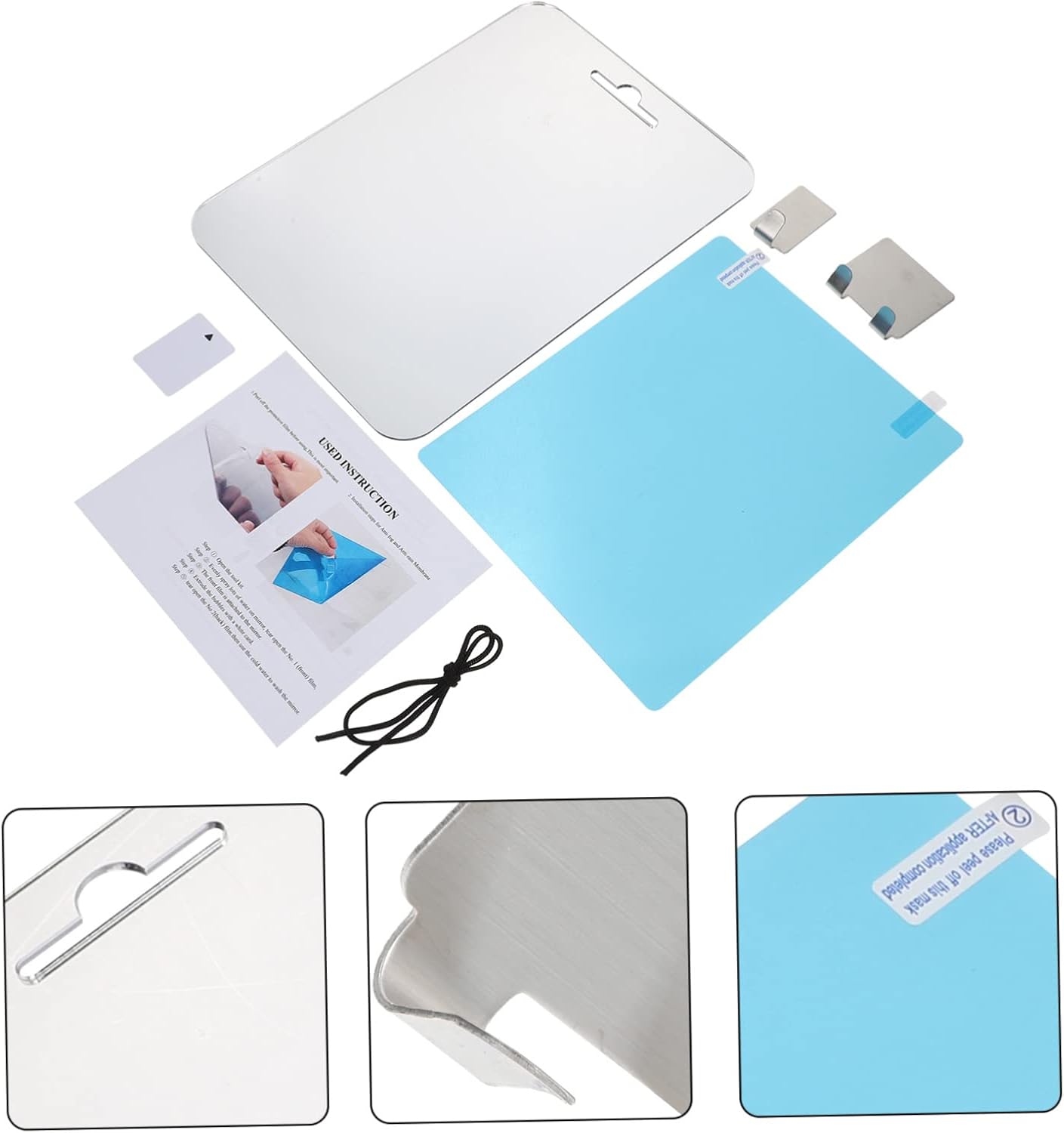 TOVINANNA Practical Anti-Fog Full Body Mirror with Razor Holder