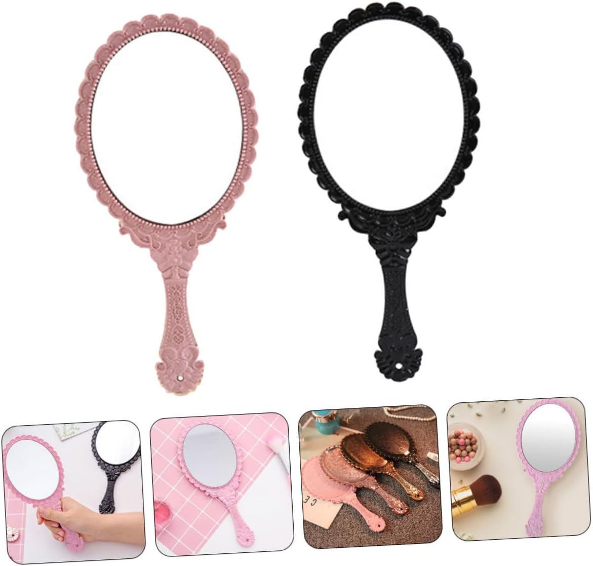 DOITOOL 2pcs LED Travel Makeup Mirror Set