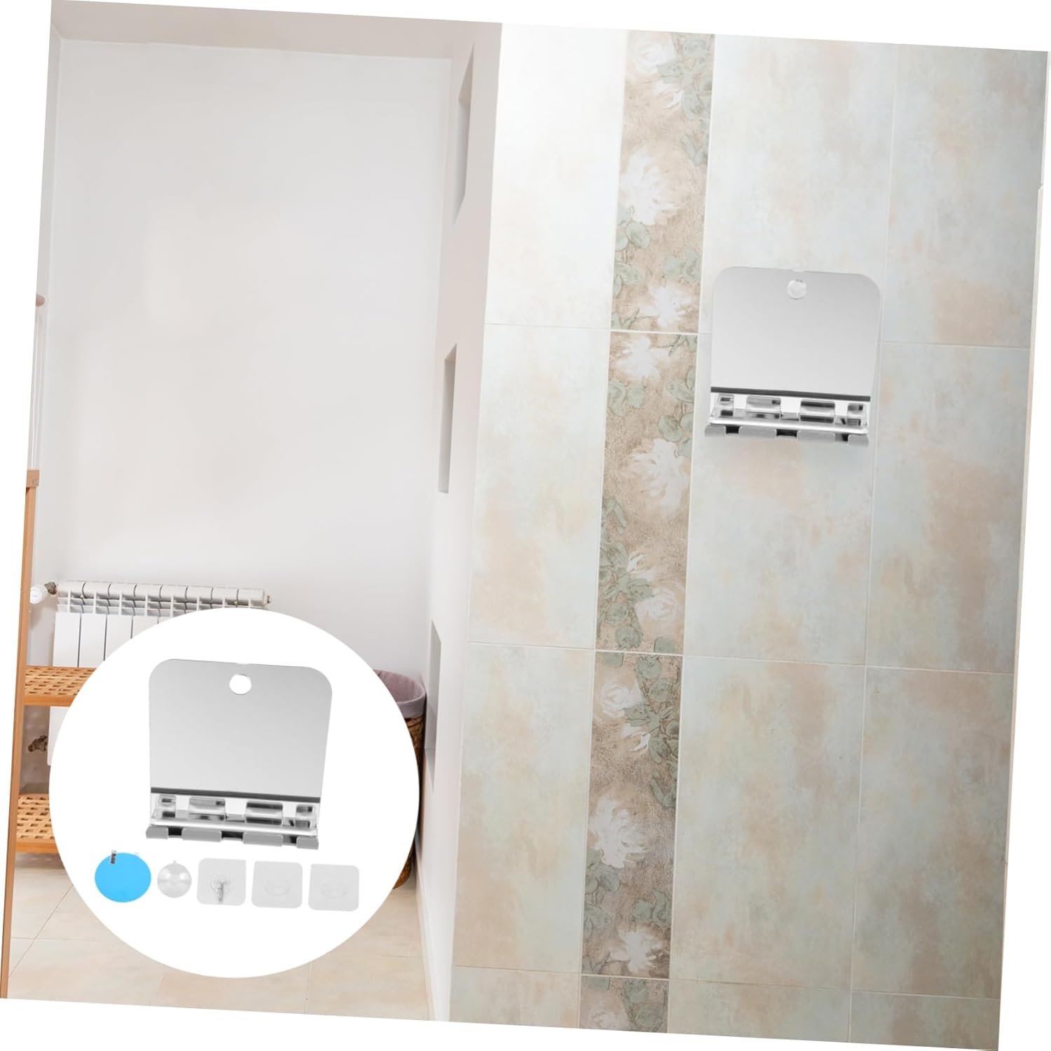 GALPADA Mens Fogless Shaving Mirror for Bathroom and Travel