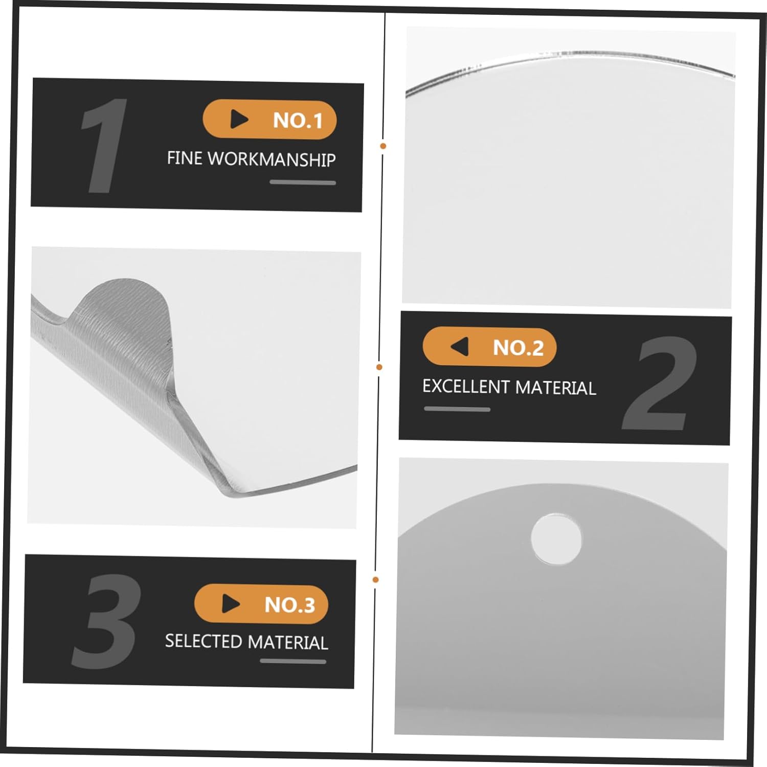 Angoily Anti-Fog Mirror Set for Shower Shave and Travel