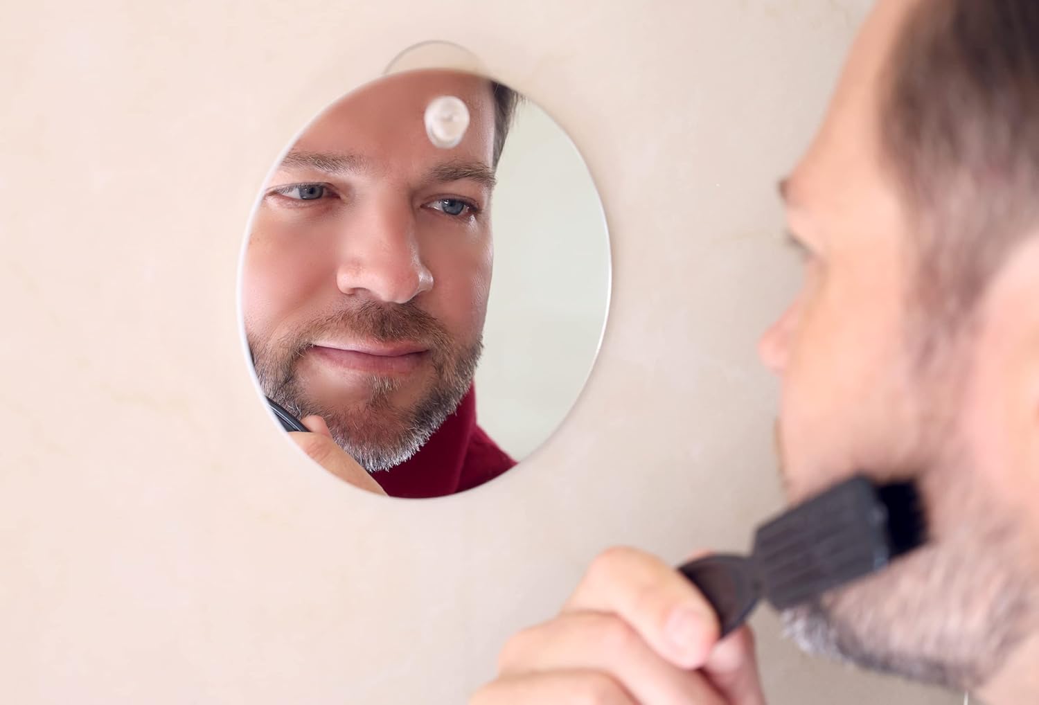 Q-BICS Fog Free Mirror Set 2 Pieces Round Rectangular