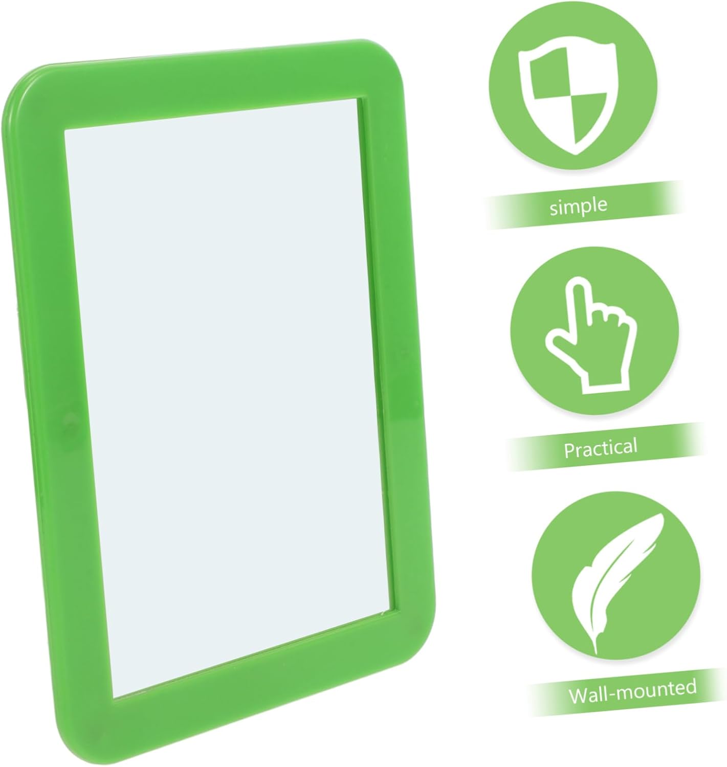 MAGICLULU Shatterproof Locker Mirror with Magnetic Backing