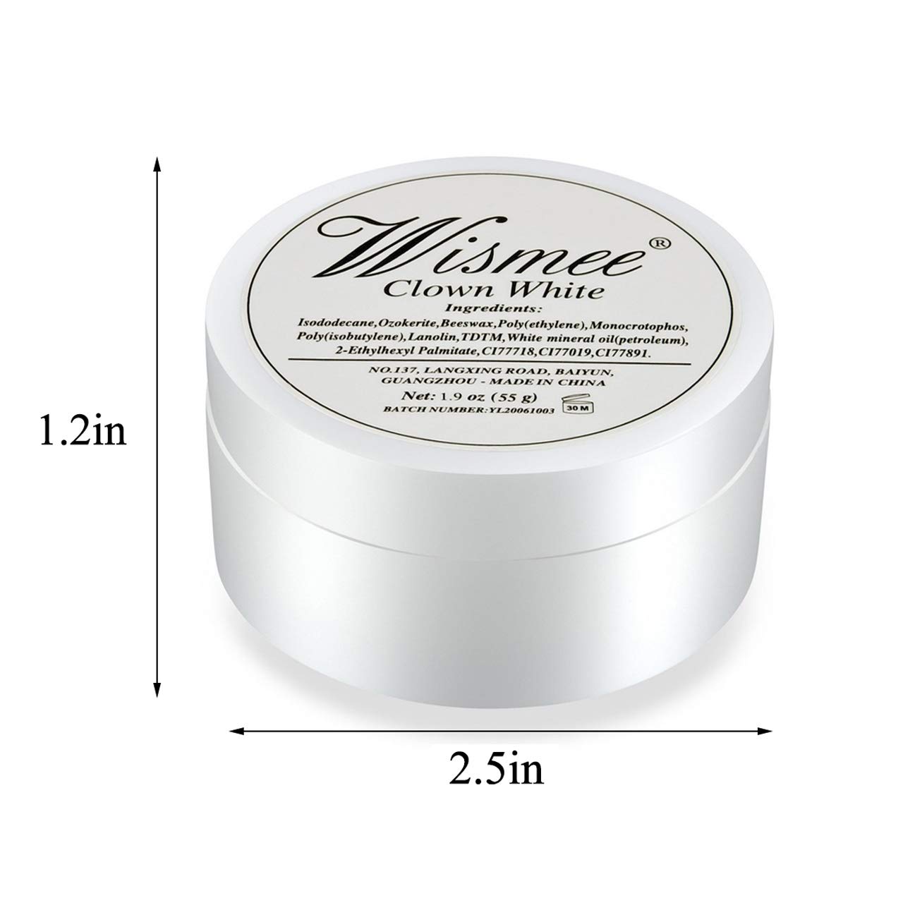 Wismee Black and White Face Body Paint Set
