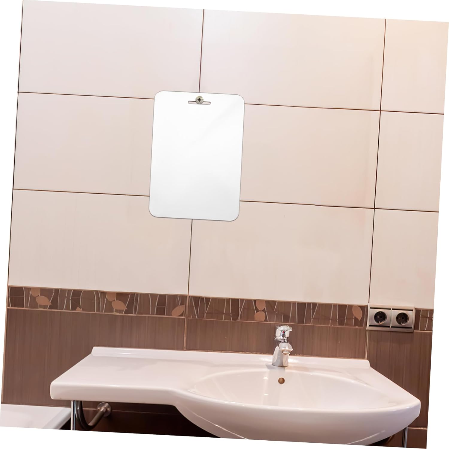Fogless Acrylic Mirror - Shatterproof Shower Mirror for Makeup and Shaving