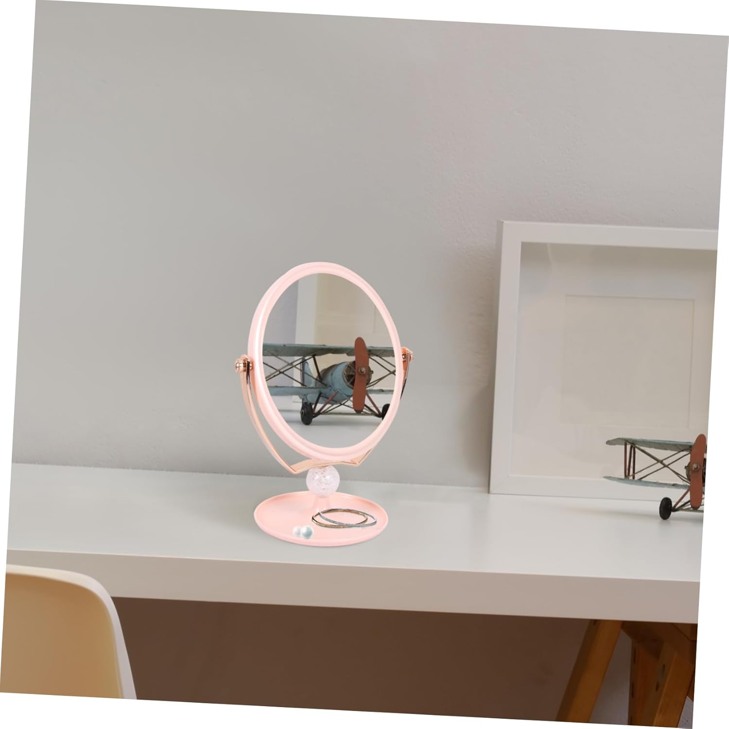 Housoutil High-Definition Double-Sided Wall-Mounted Mirror
