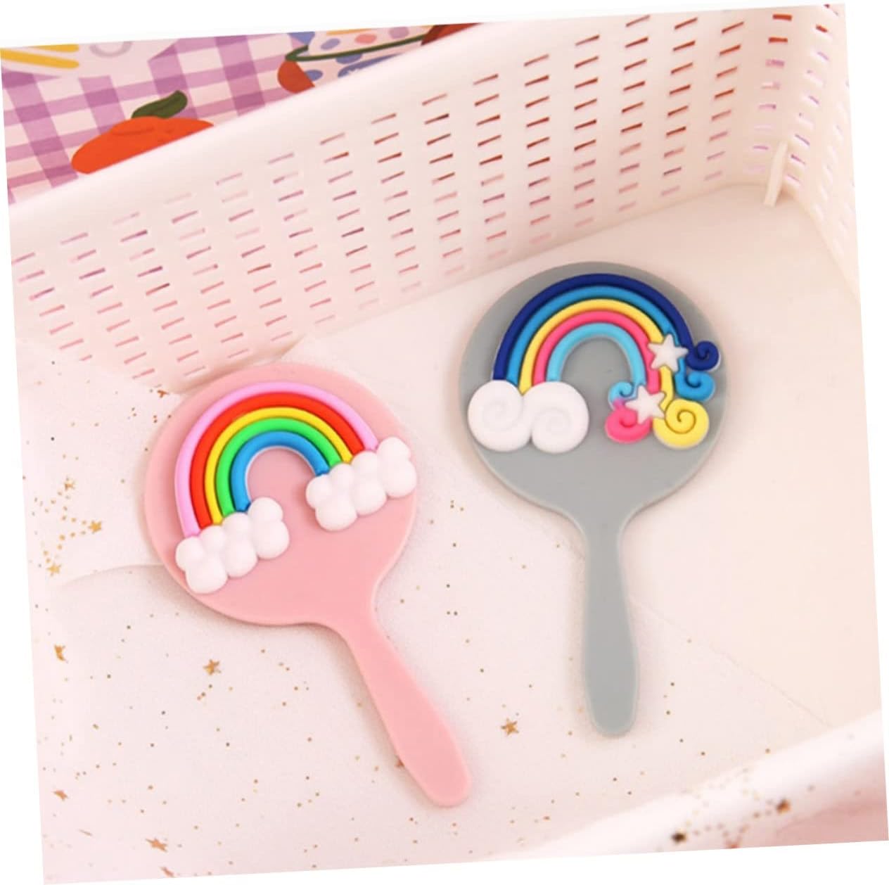 MERRYHAPY Compact Portable Makeup Mirror with Light