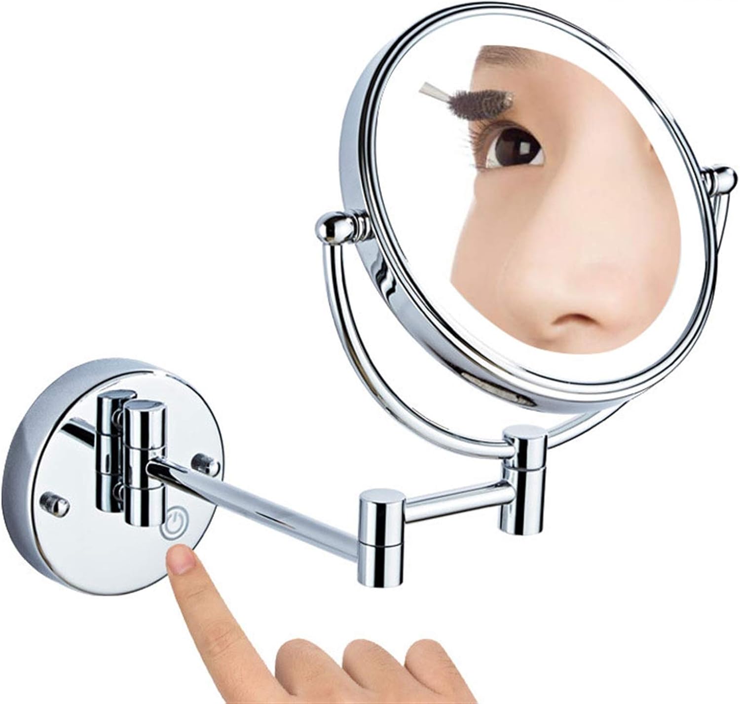 AMHIL 360 Rotate Makeup Mirror Wall Mounted