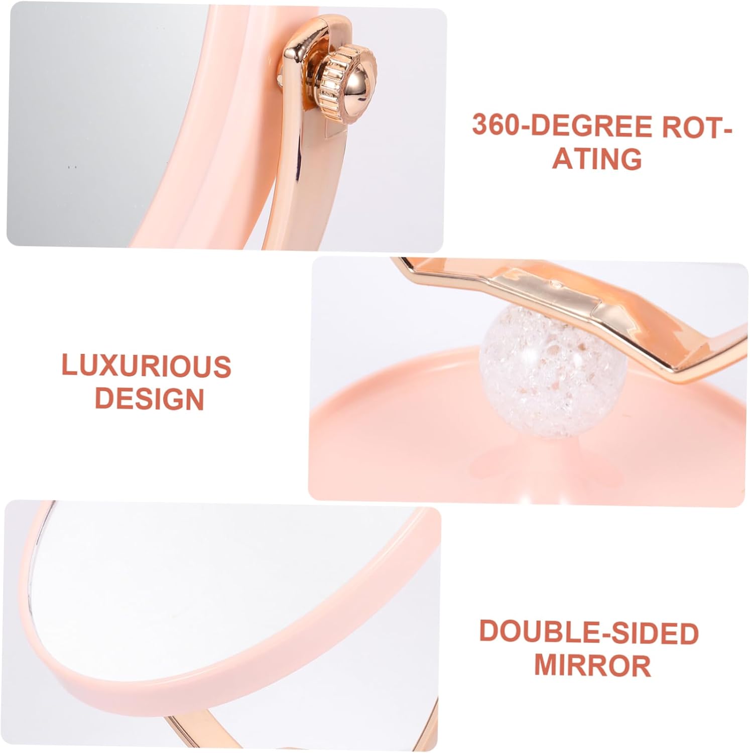 Housoutil High-Definition Double-Sided Wall-Mounted Mirror