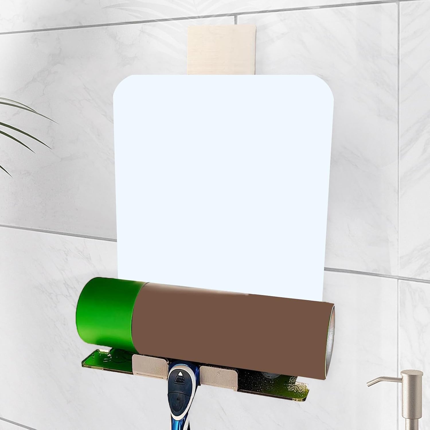 AOKID Fogless Shower Mirror with Squeegee and Dual Mounting Options 1