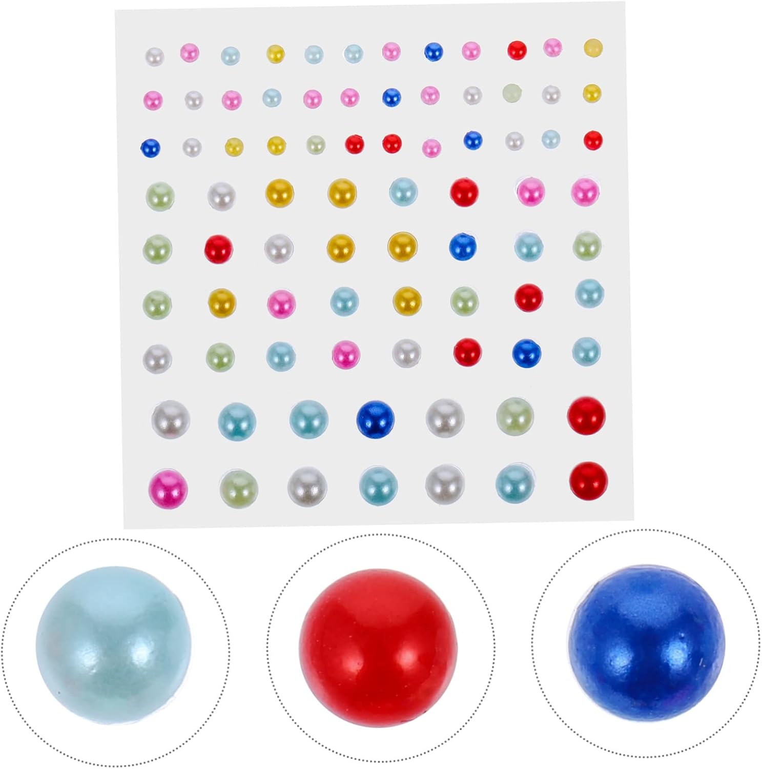 OSALADI 4sets Facial Diamond Stickers for Adults