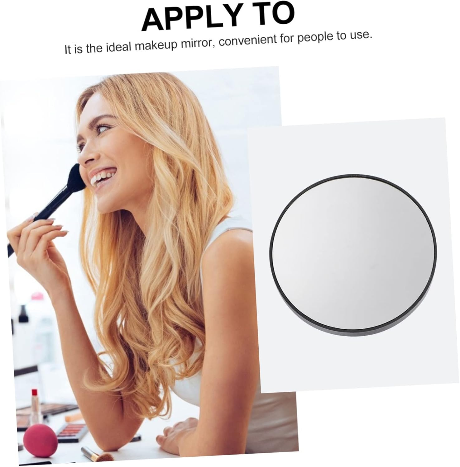 Healvian Magnifying Makeup Mirror with Suction Cups
