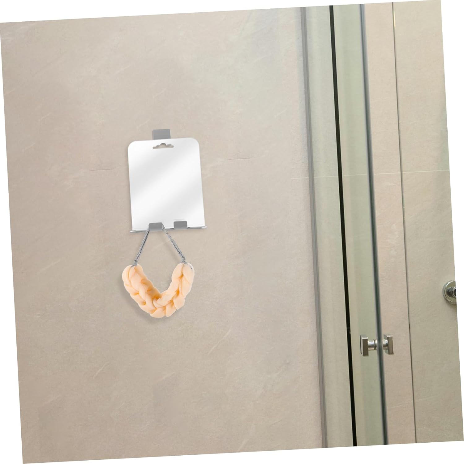 Zerodeko Shatterproof Anti-Fog Shower Mirror with Hooks