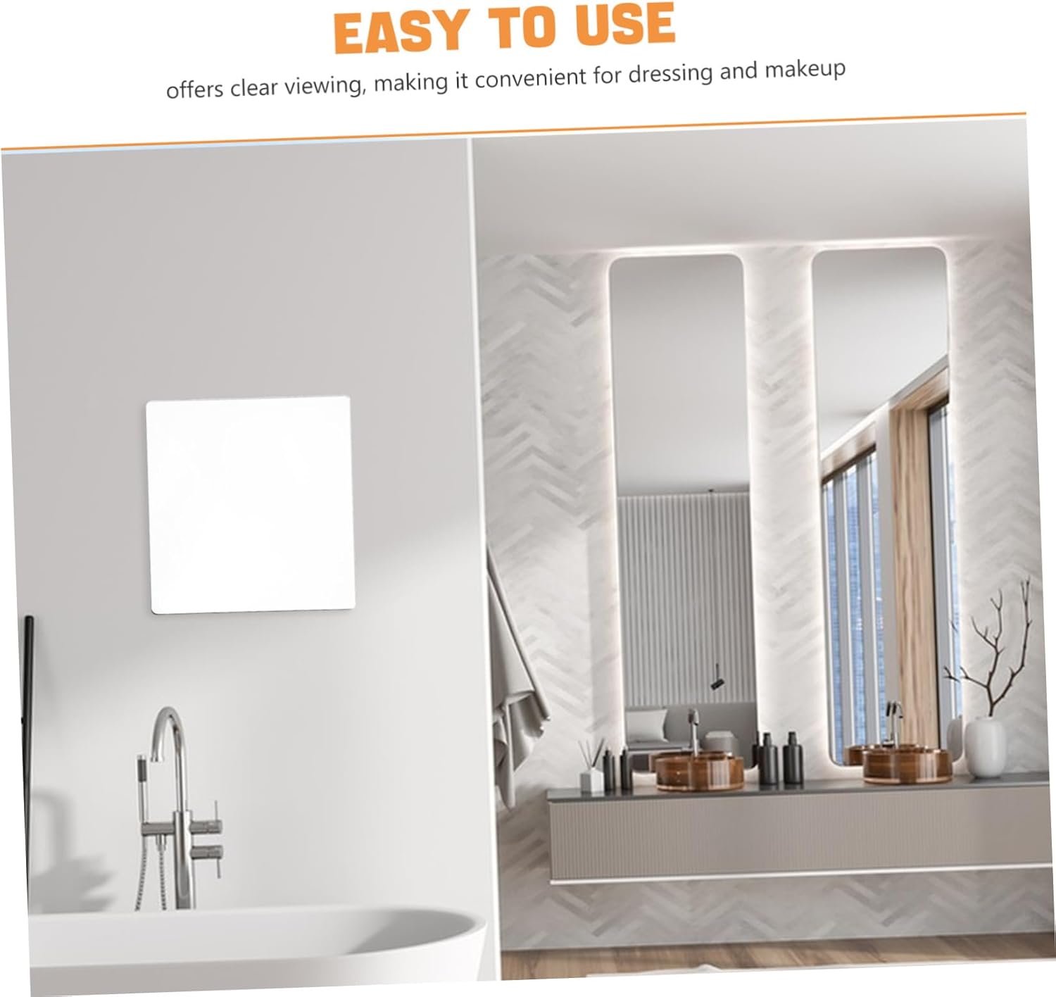 Cabilock Self-Adhesive Wall Mirror Decor