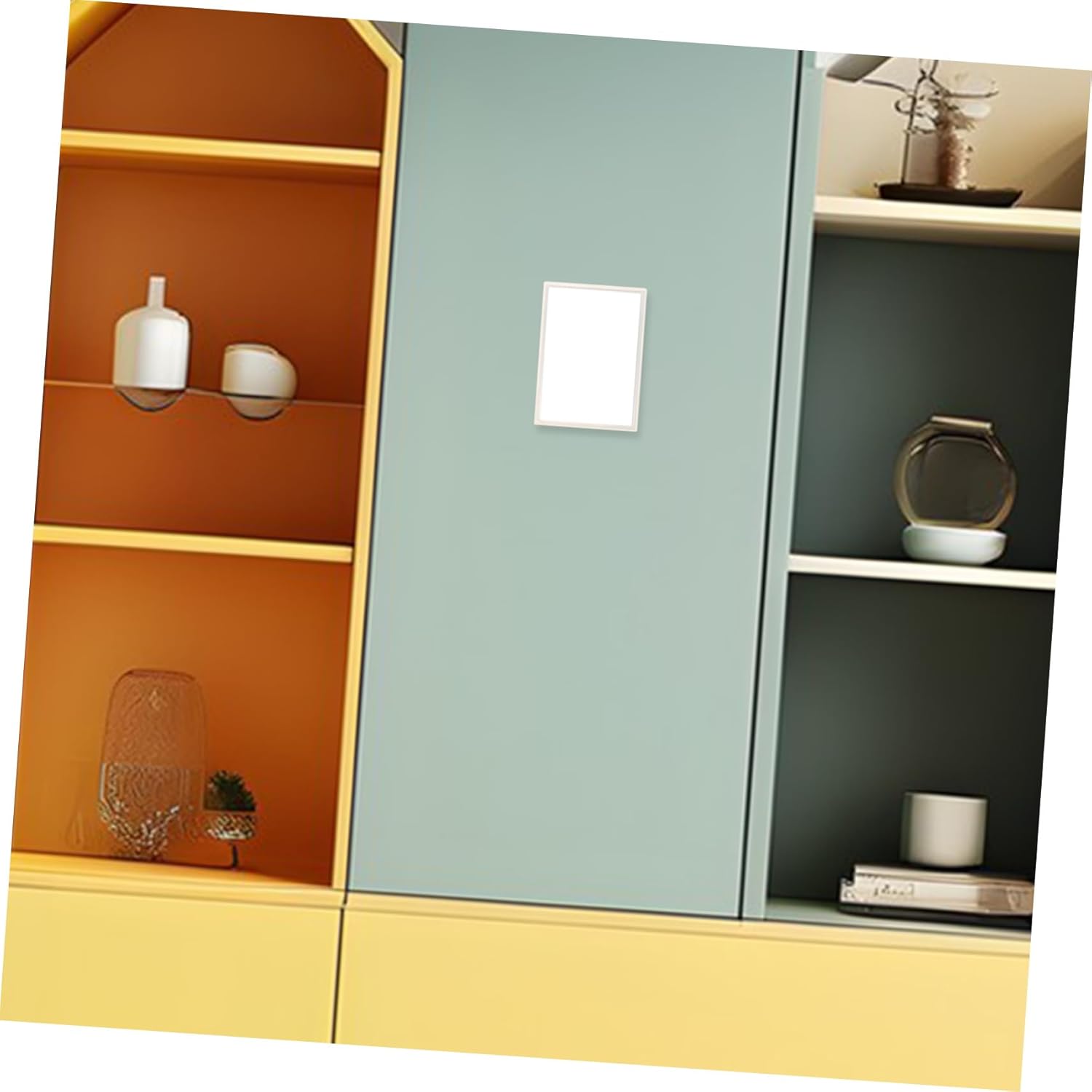Happyyami Compact Magnetic Mirror for Locker and Vanity