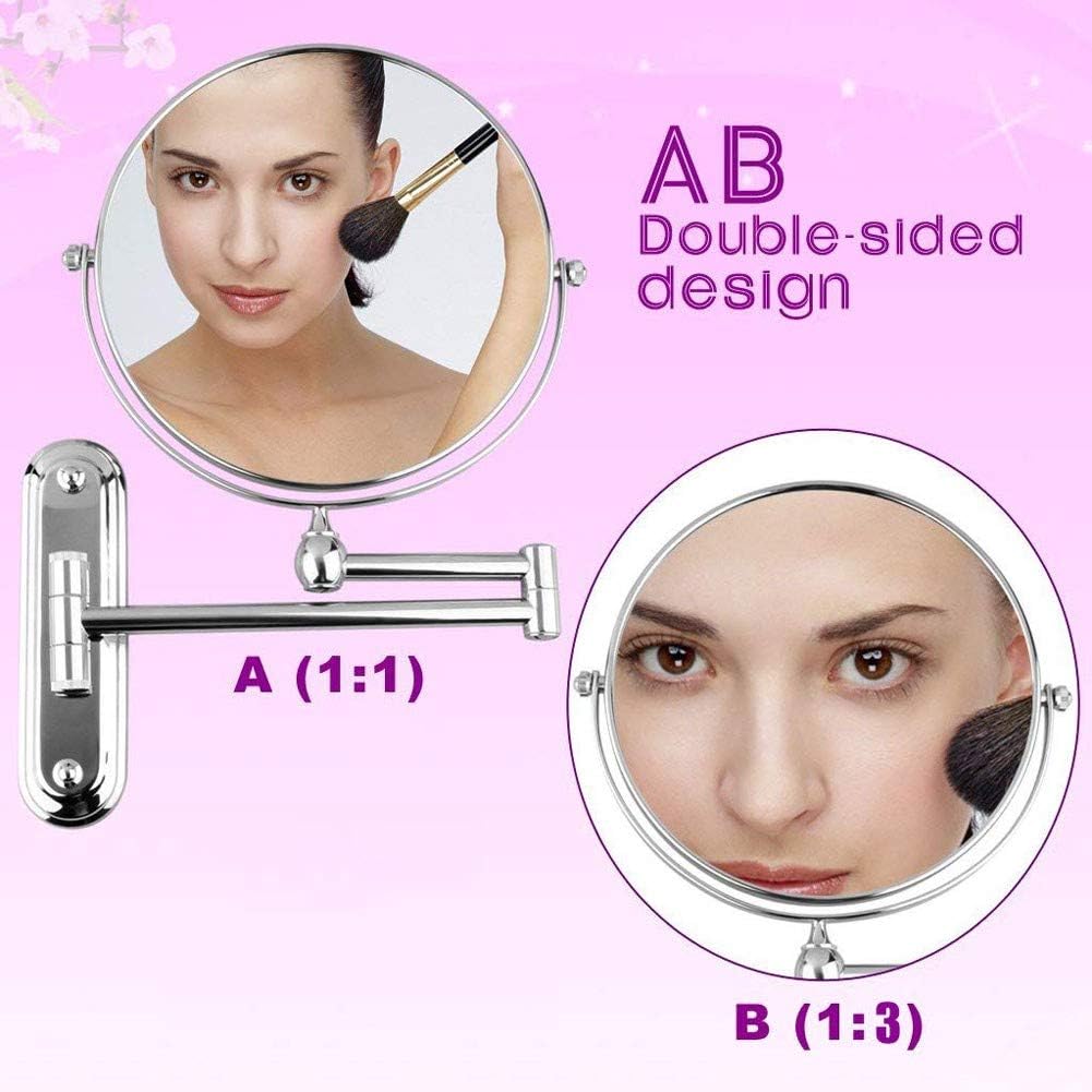360 Degree Swivel Bathroom Mirror with 3X Magnification