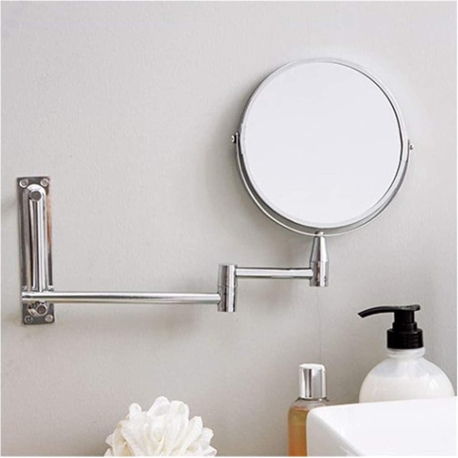 7 Inch LED Vanity Mirror with Flexible Arm and Touch Control