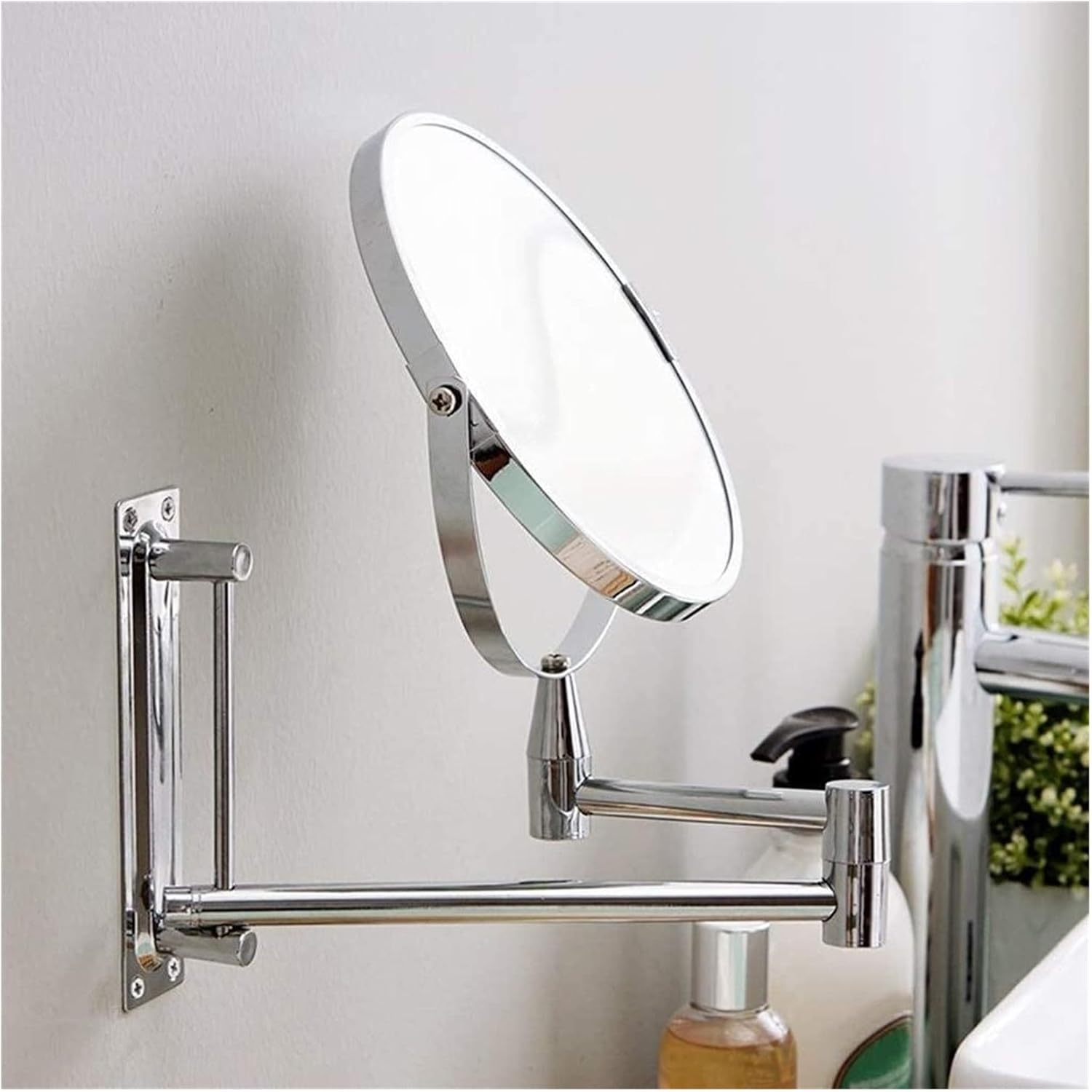 7 Inch LED Vanity Mirror with Flexible Arm and Touch Control