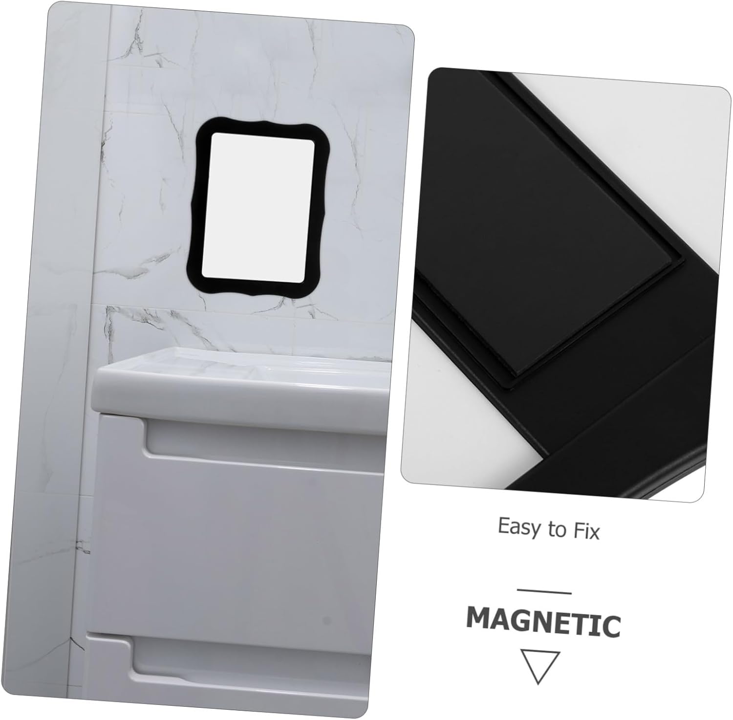 Magnetic Vanity Mirror for Lockers and Bathrooms 1