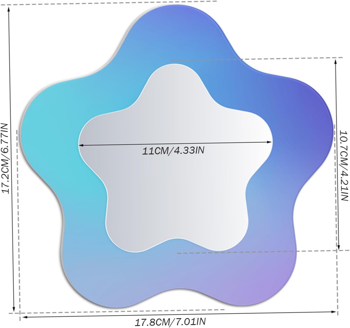 Eaarliyam Locker Mirror with Color-Changing Effect