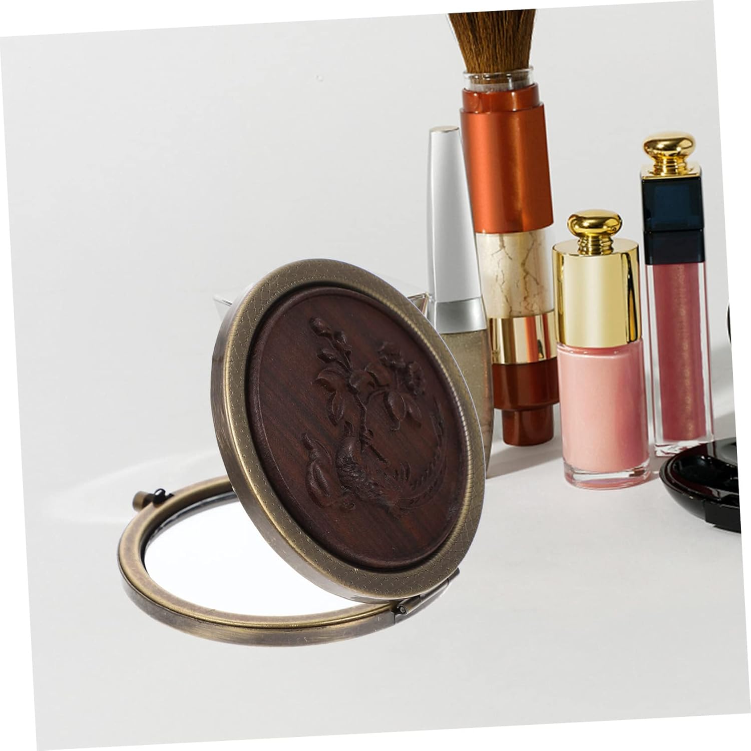 Ipetboom Foldable Makeup Mirror Two-Sided Glass