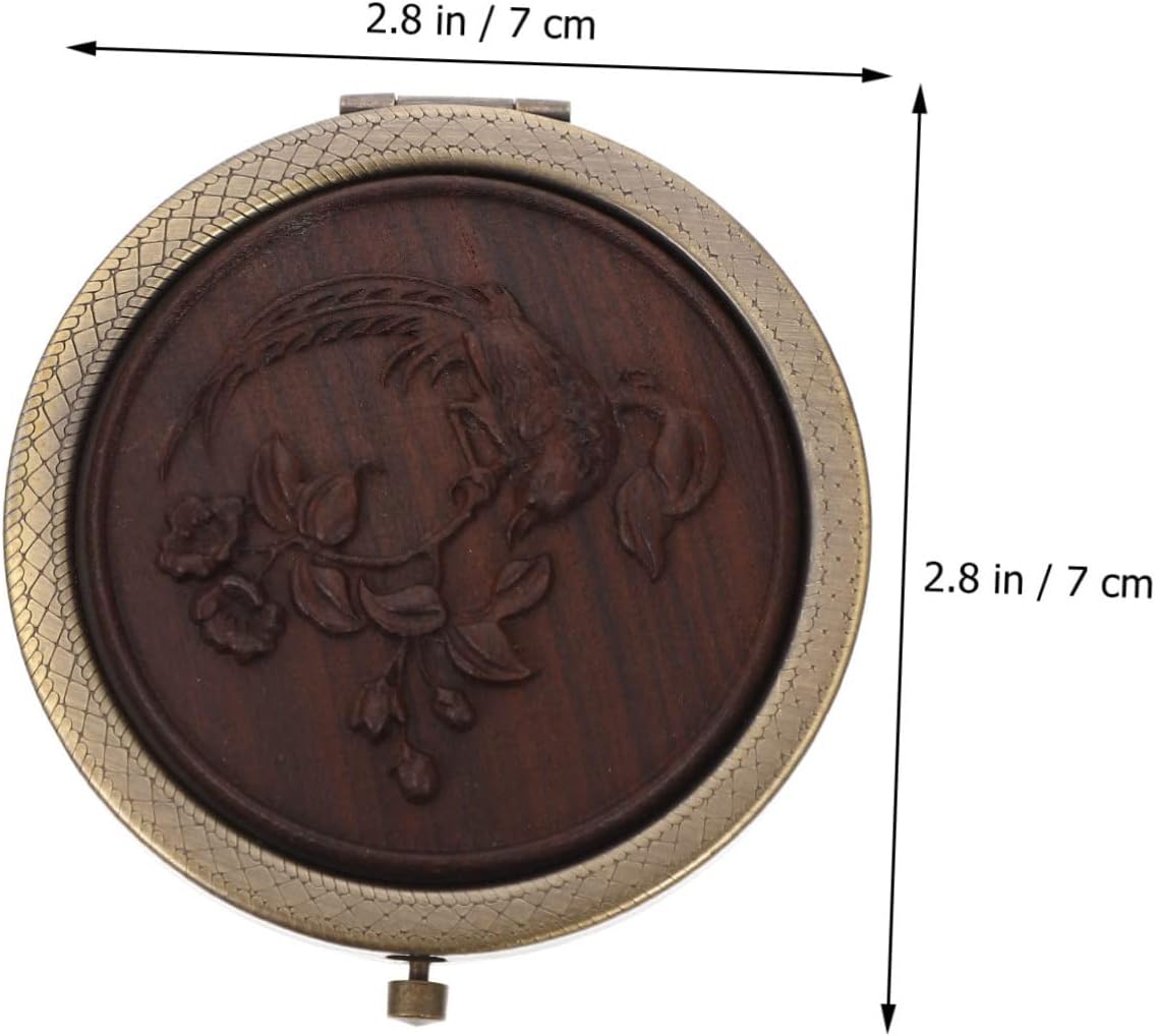 Ipetboom Foldable Makeup Mirror Two-Sided Glass