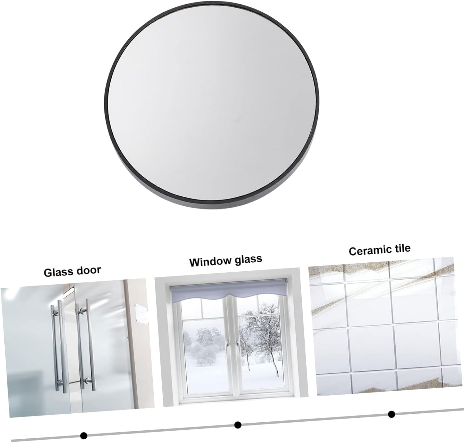 VALICLUD Suction Cup High Definition Makeup Mirror