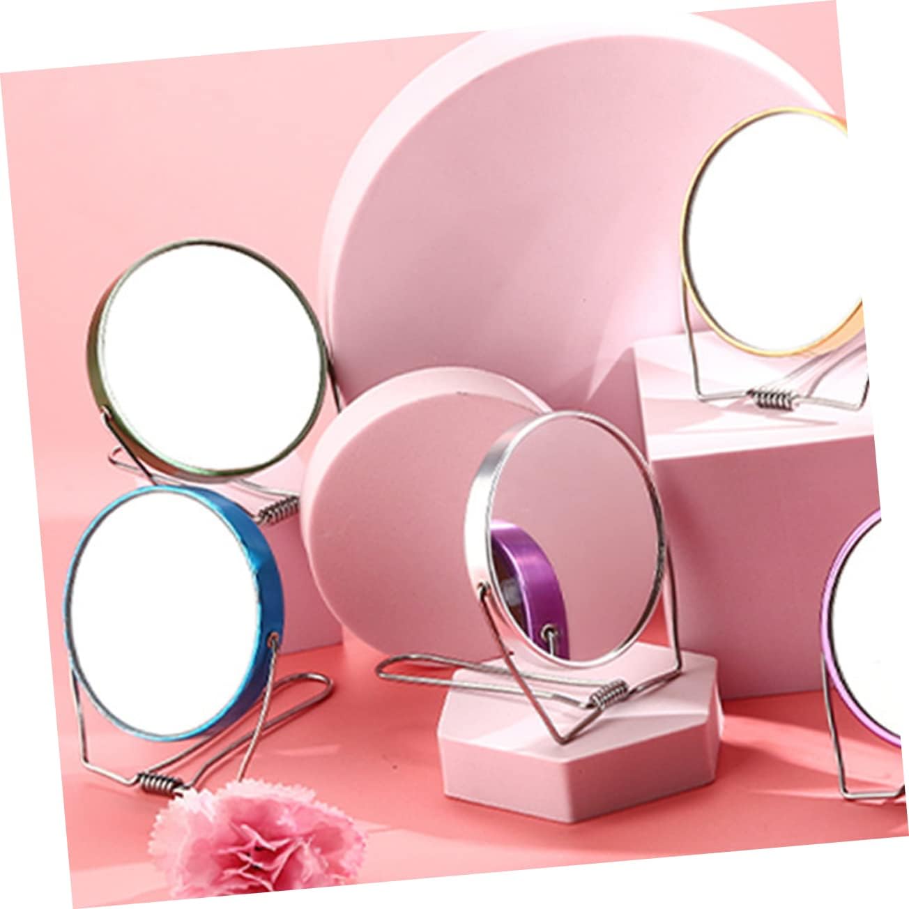Gatuida Foldable Stainless Steel Double-Sided Makeup Mirror