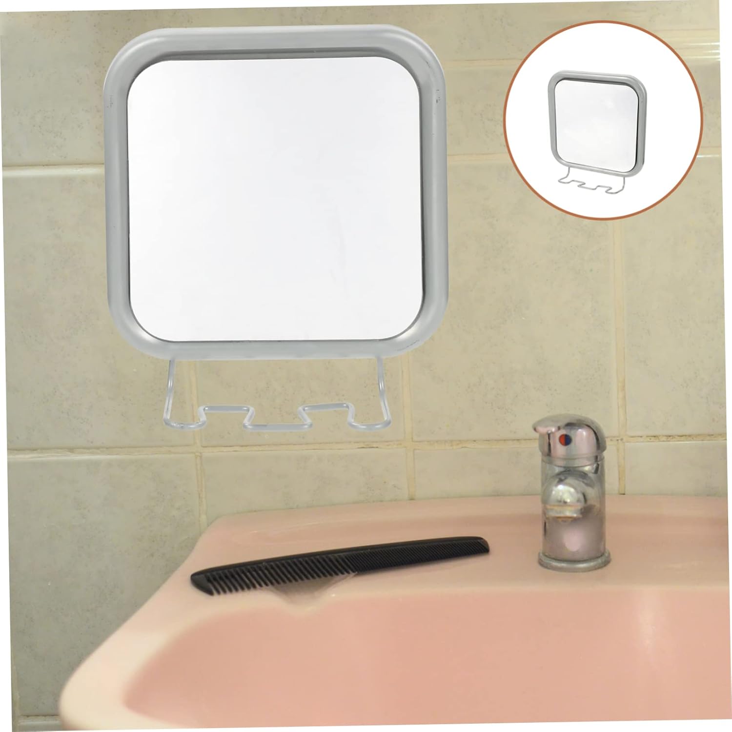 KAILIKETIY Punch Suction Cup Vanity Mirror