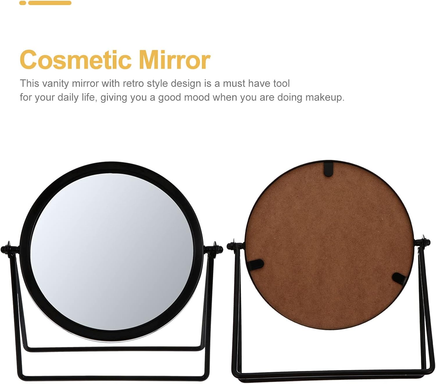 FOMIYES Rotating Vanity Mirror Large Desktop Makeup Stand