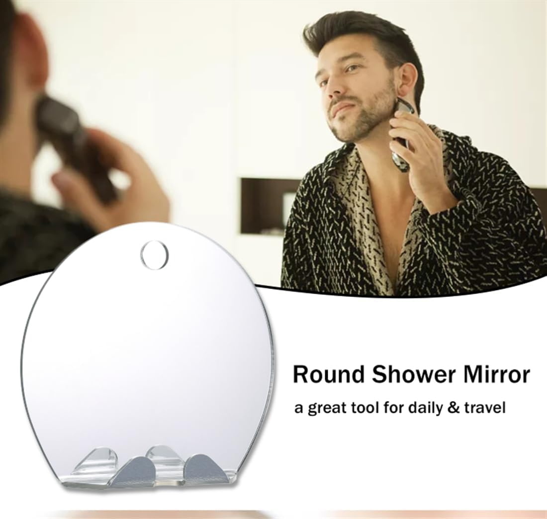 Stianiiie Anti-Fog Mirror with Storage and 2 Sheets