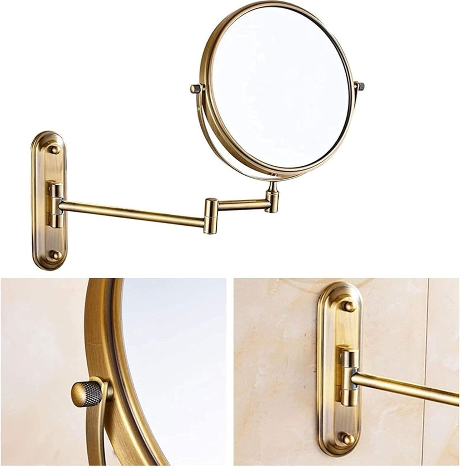 NOVOCE Makeup Mirror with 360 Rotation and 10x Magnification