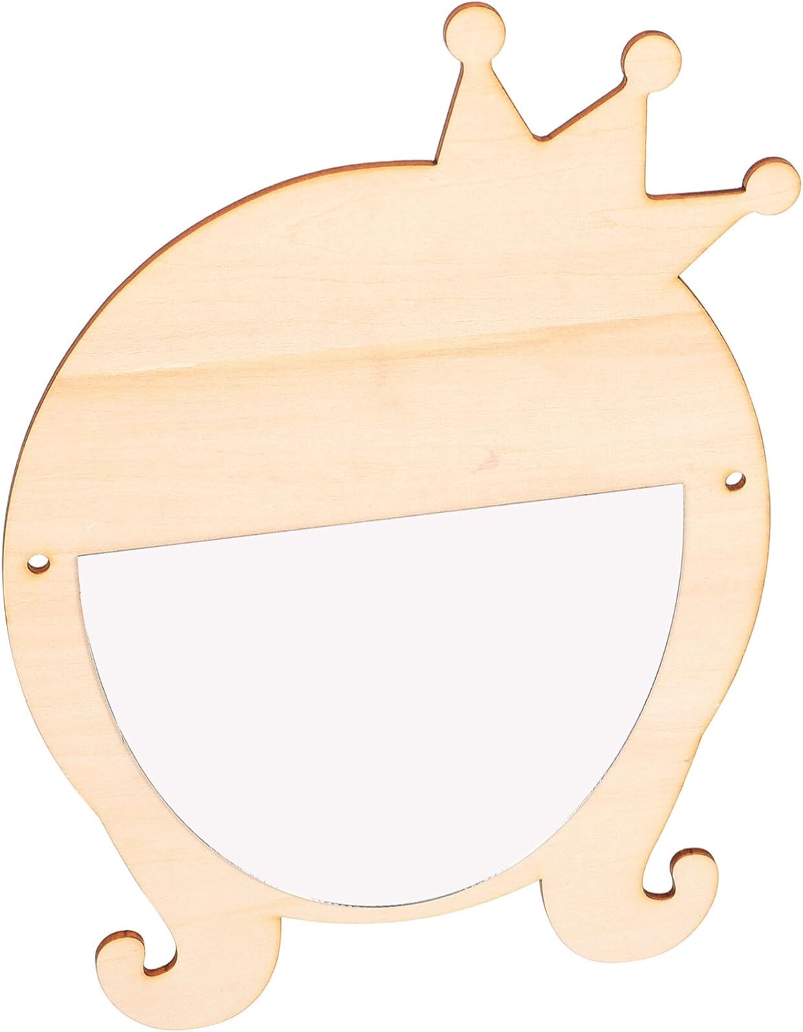 Cute Cartoon Wooden Makeup Mirror for Home and Beauty Use