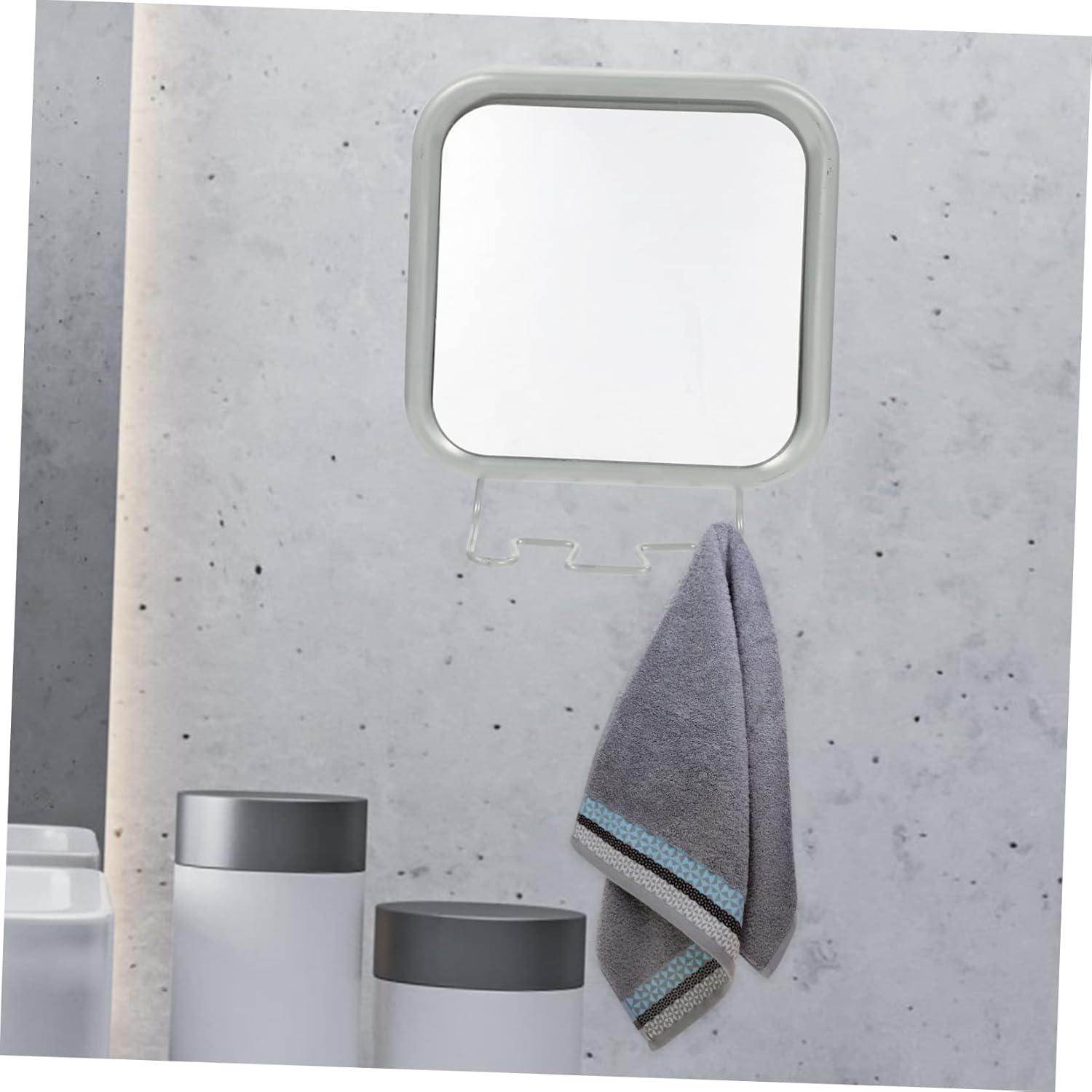 HAPINARY Fog Shower Mirror Suction Wall Mount