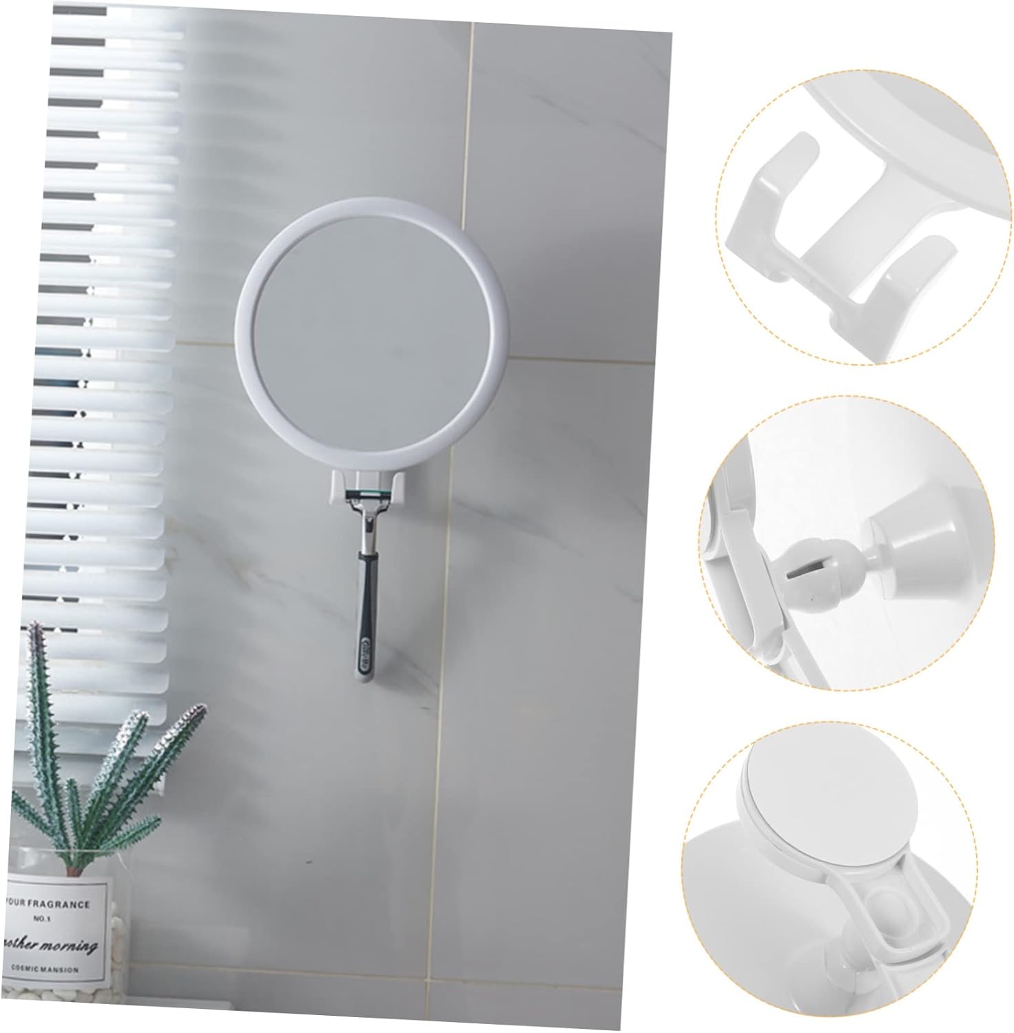 OSOLADY Fogless Shower Mirror with Hook