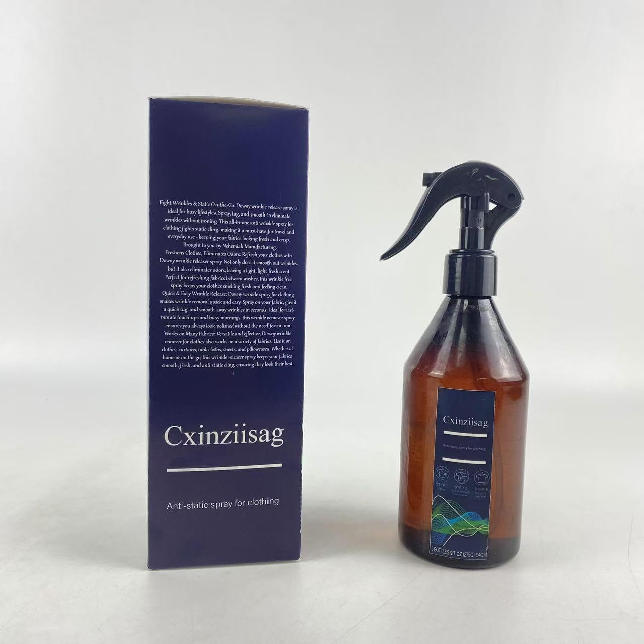 Cxinziisag All-in-One Anti-static Wrinkle Spray for Clothes