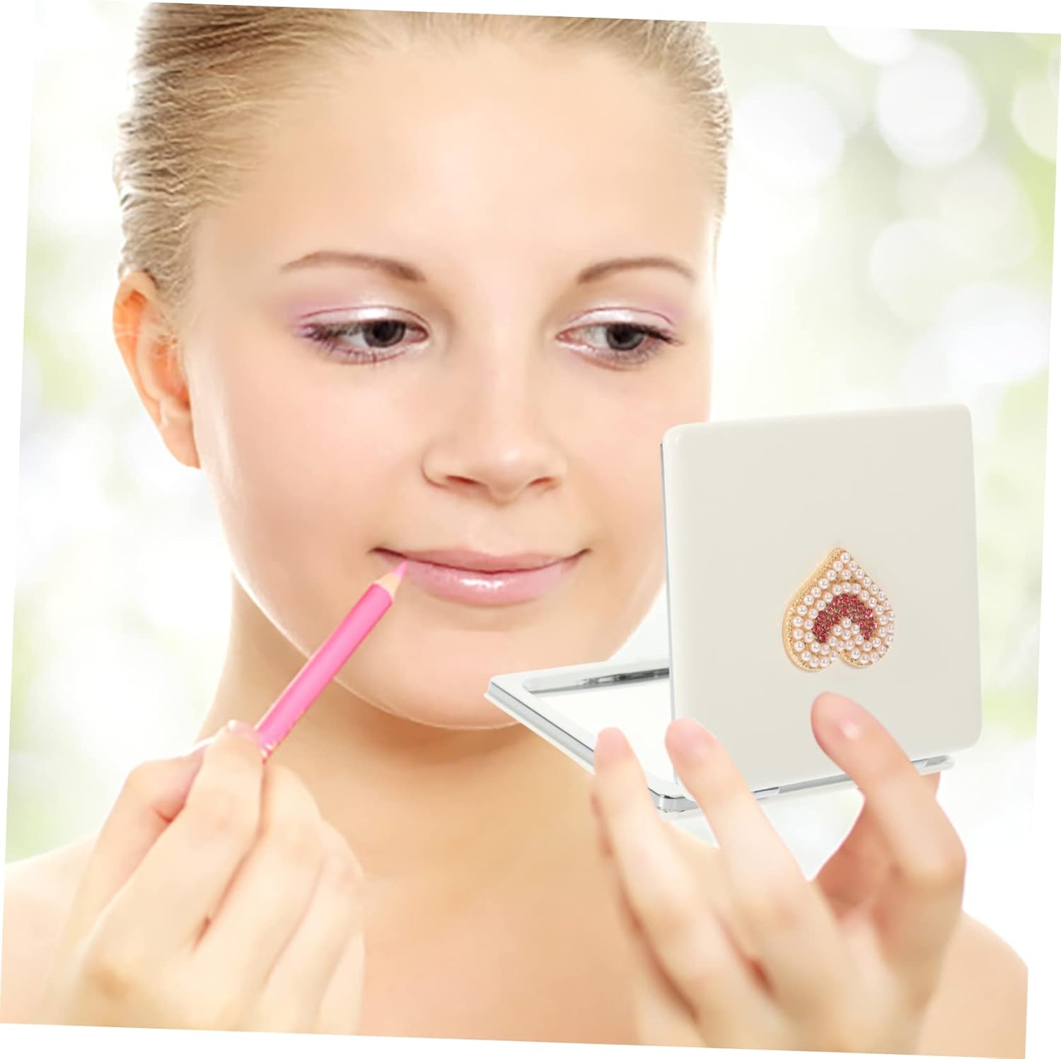 Packove Portable Clamshell Folding Makeup Mirror