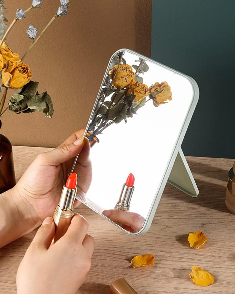 Super HD Tabletop Mirror with Foldable Bracket - Hand Free Makeup Mirror