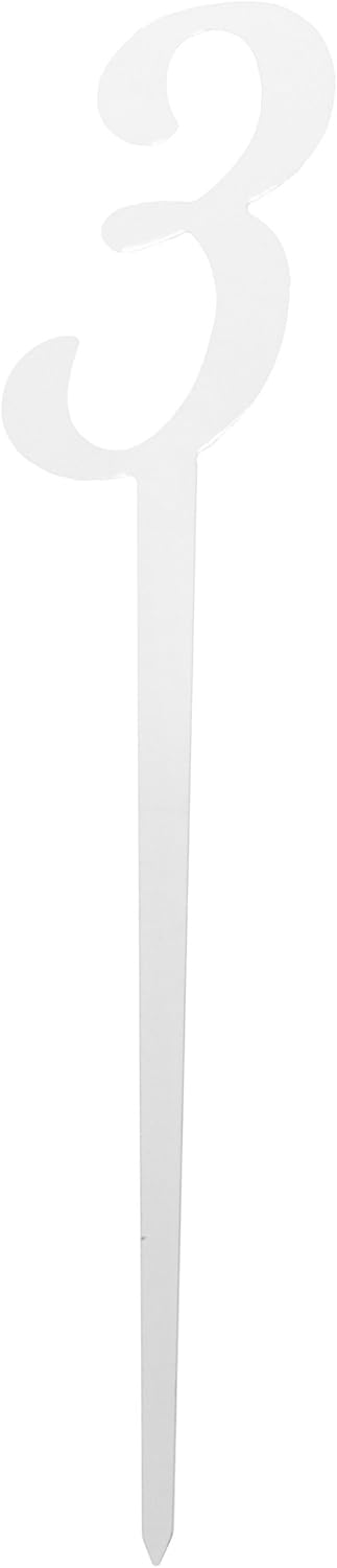 Victoria Lynn VL47253 Number On Stick 3 Silver Mirror