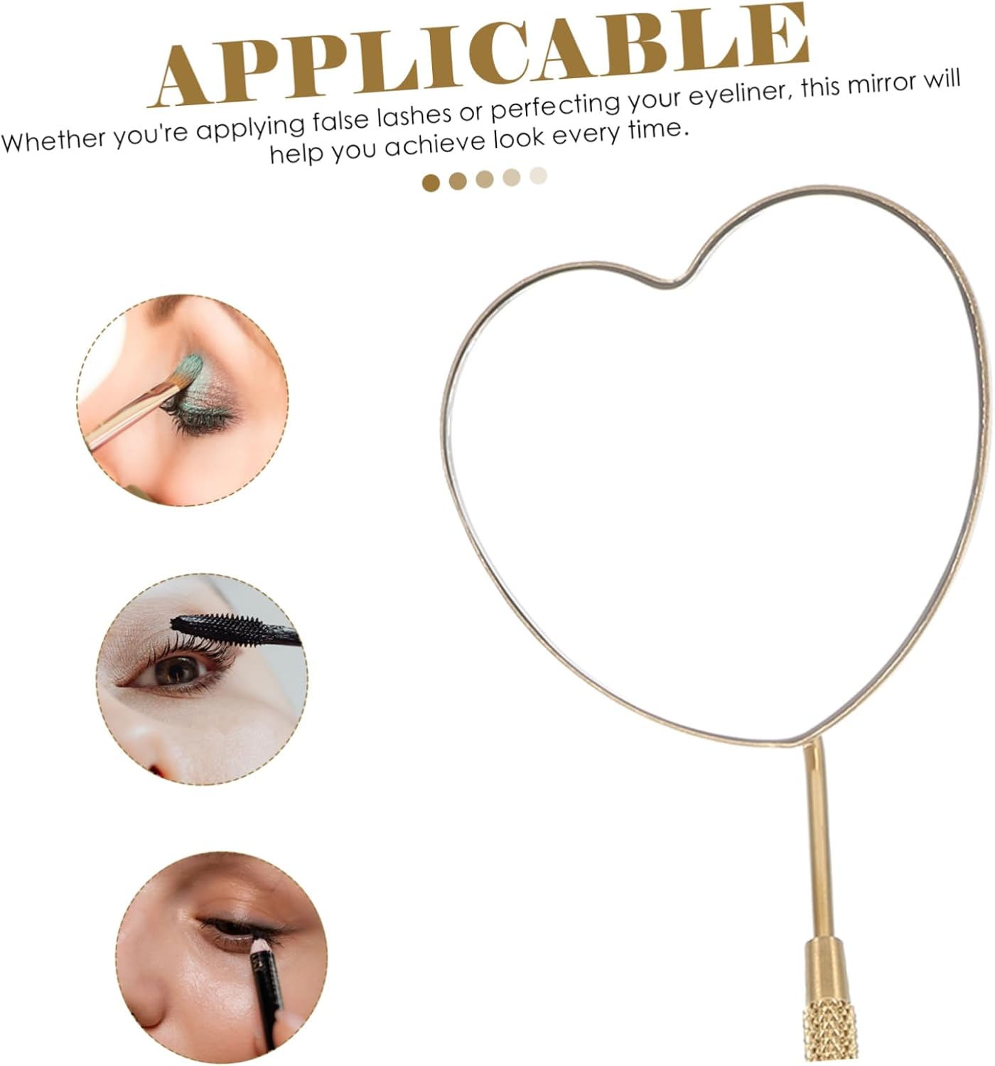 Angoily Eyelash Grafting Mirror for Extensions and Makeup