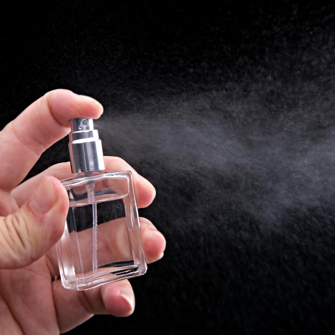 YU FENG 12pcs Refillable Glass Spray Bottles with Funnels and Dispenser