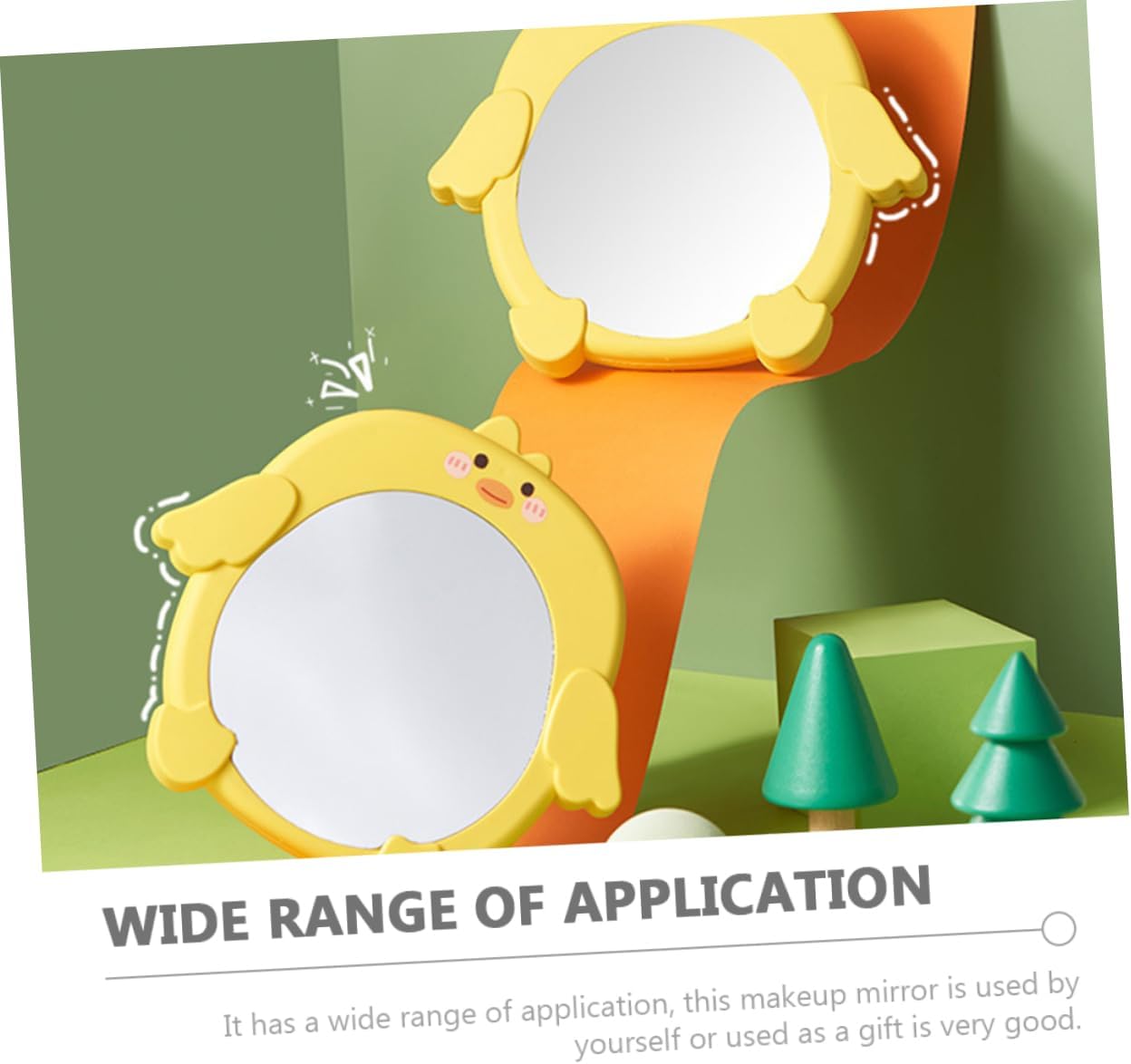 FOYTOKI Cartoon Duck Makeup Mirror
