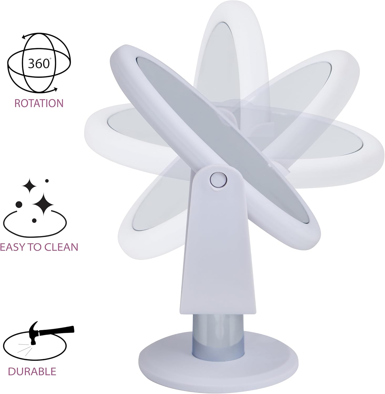 Bath Bliss Dual Sided 10X Magnification Vanity Mirror 1