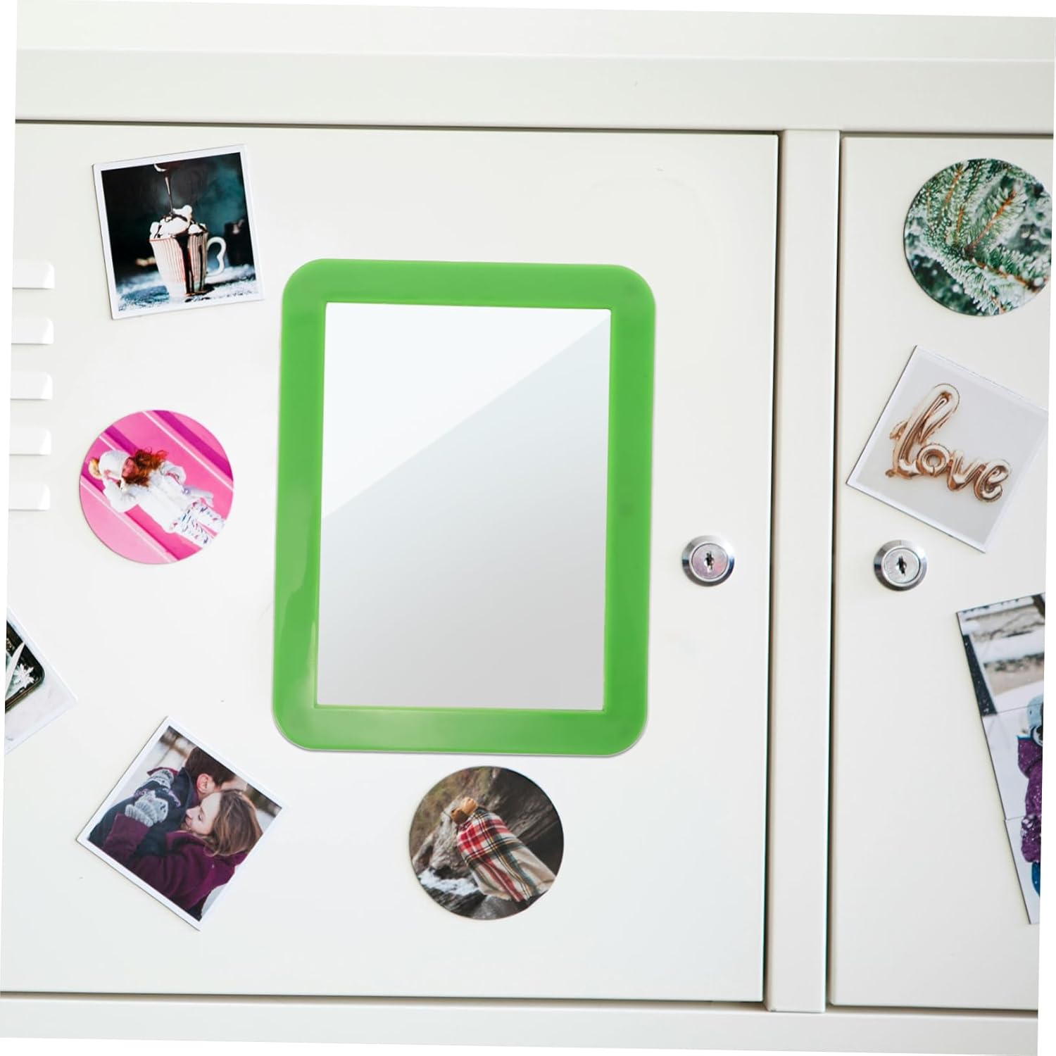 MAGICLULU Shatterproof Locker Mirror with Magnetic Backing