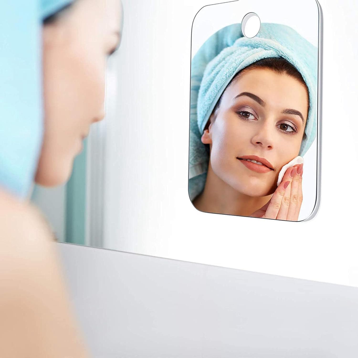 Acrylic Shower Shaving Mirror for Men Women Anti-Fog Travel