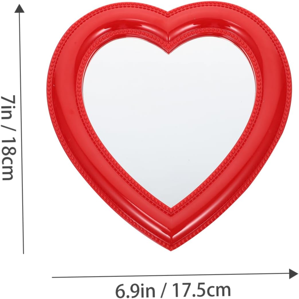 BESTYASH Heart Shaped Desktop Makeup Mirror 1