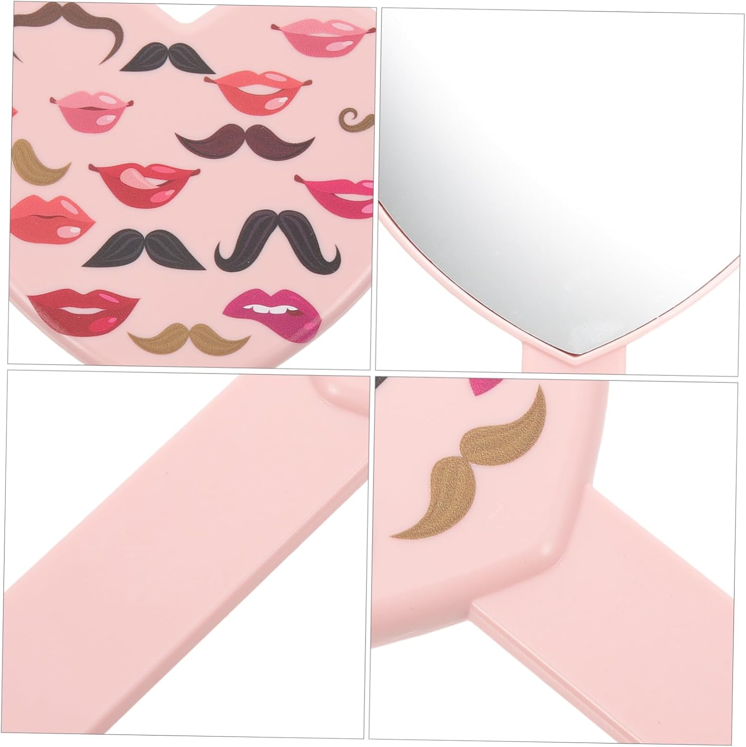 Mipcase Heart Shaped Travel Makeup Mirror