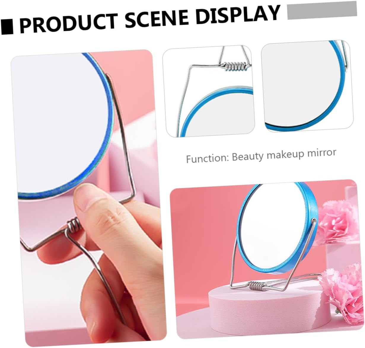 LIFKOME Double-Sided Foldable Makeup Mirror