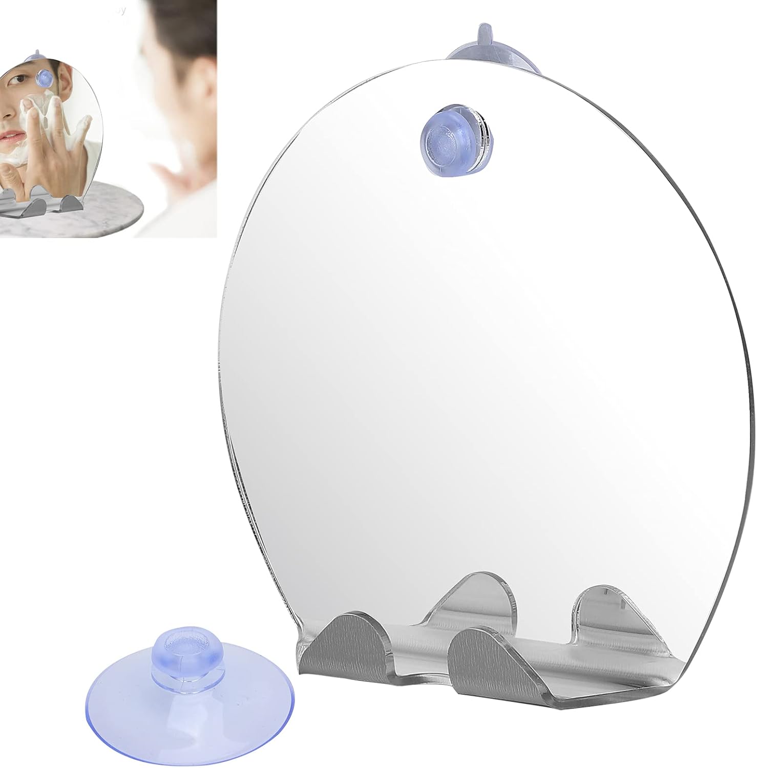 Honio FogFree Mirror with Hook and Suction Cup